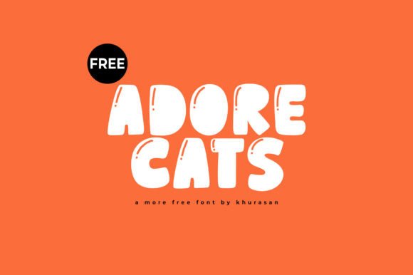 Adore Cats Font for Modern Editorial Design