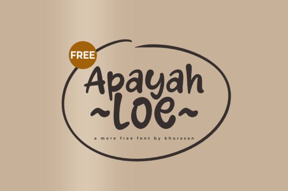 Apayah Loe: A Modern Display Font for Editorial Design