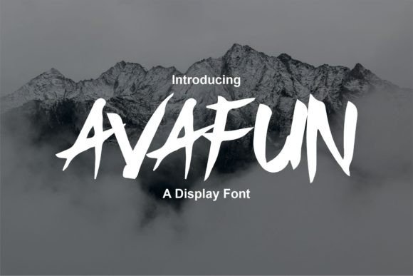 Avafun Display Font for Bold Branding and Eye-Catching Designs