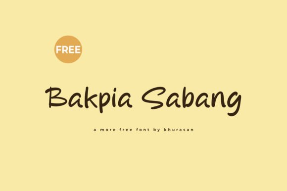 Bakpia Sabang Font for Creative Makers and Branding