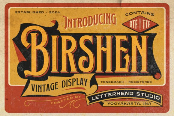 Birshen: The Vintage Serif That Elevates Your Brand's Visual Story