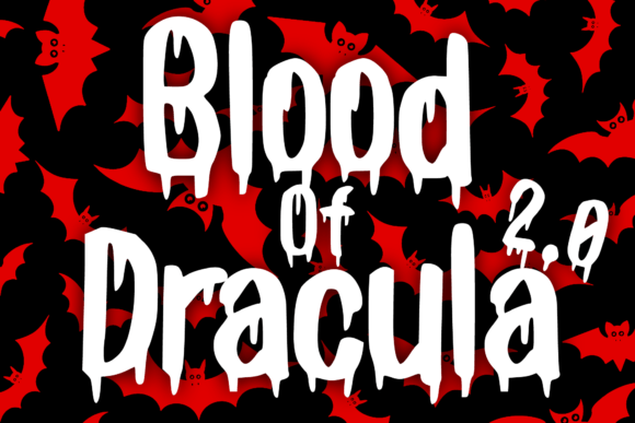 Blood of Dracula 2.0 Display Font for Editorial Design