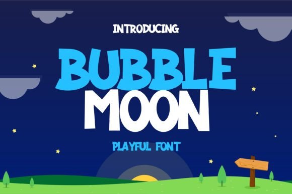 Bubble Moon: A Playful Display Font for Captivating Campaigns