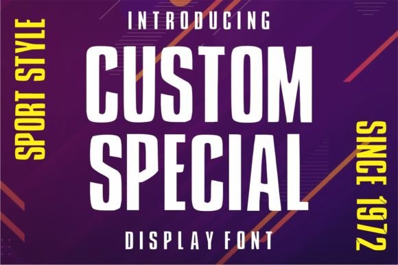 Custom Special: A Sharp Display Font for Polished Branding