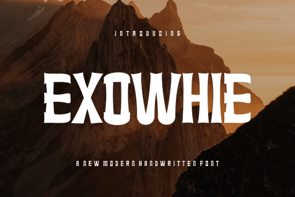 Exowhie: A Bold Modern Font for Editorial Design