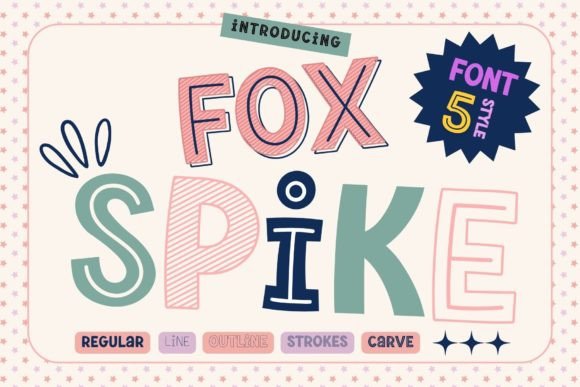 Fox Spike Font for Playful Web Design