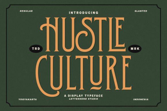 Hustle Culture Font for Handmade Creations