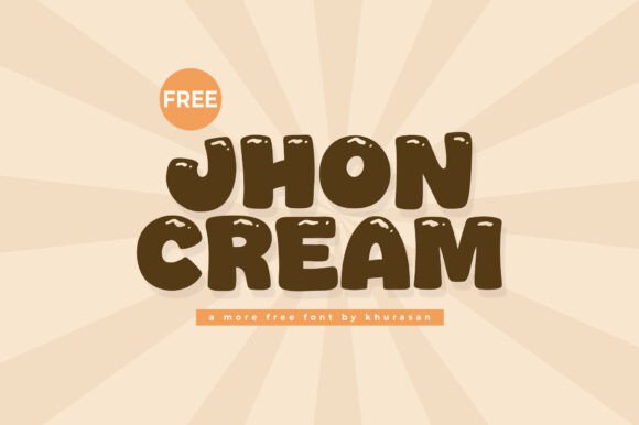 Jhon Cream Font for Modern Branding and Design