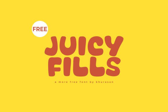 Juicy Fills Font for Handmade Creations and More