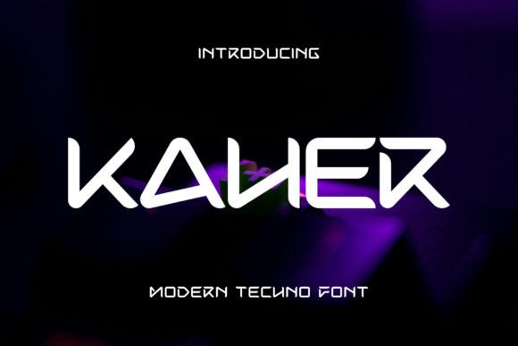 Kaher - Modern Techno Font for Sharp Branding and Campaigns