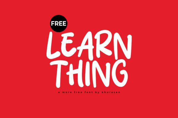 Learn Thing Font for Creative Craft Projects