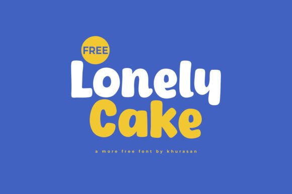 Lonely Cake: A Modern Display Font for Creative Branding