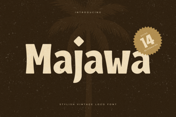Majawa: A Retro Display Font for Handmade Creations
