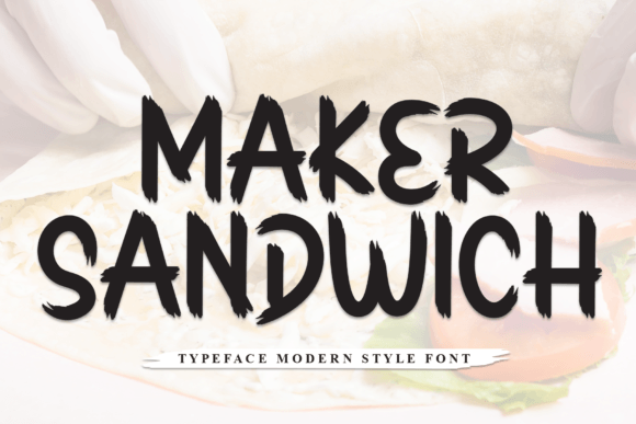 Maker Sandwich Font for Creative and Quirky Editorial Design