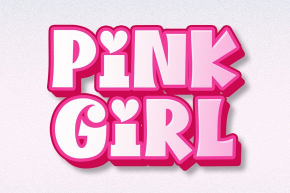 Pink Girl Font for Branding and Design Projects