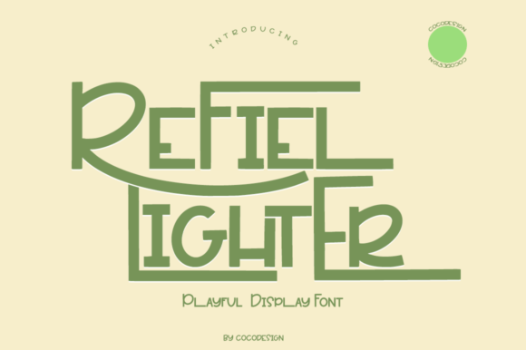 Refiel Lighter: A Vibrant Display Font for Bold Visuals