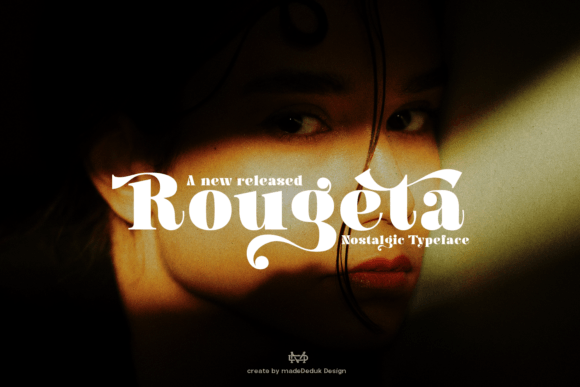 Rougeta Font for Nostalgic Branding and Display Needs