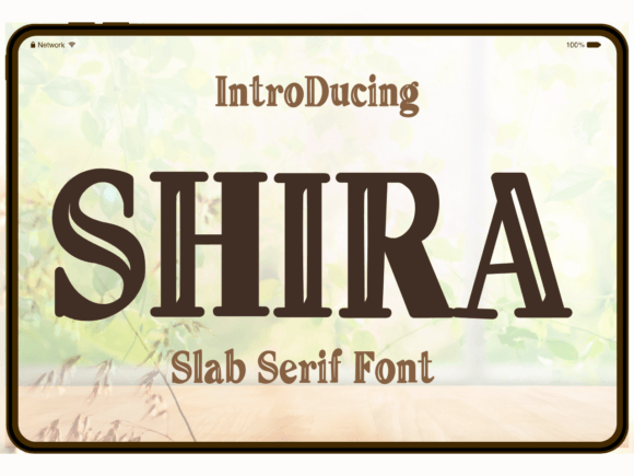 Shira: A Bold Display Font for Small Business Branding