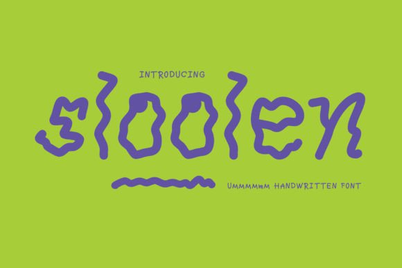Sloolen: A Playful Display Font for Creative Projects