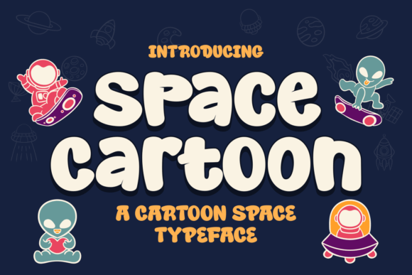 Space Cartoon Font for Whimsical Handmade Creations