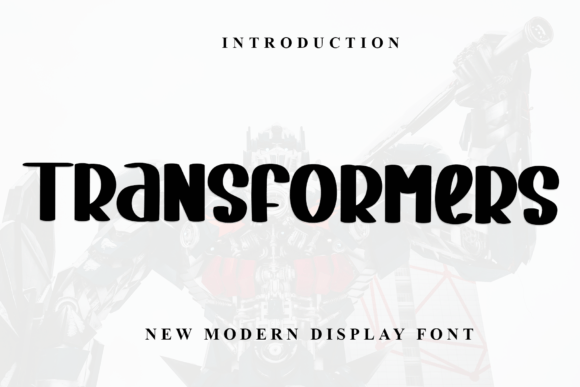 Transformers Font for Festive Web Design