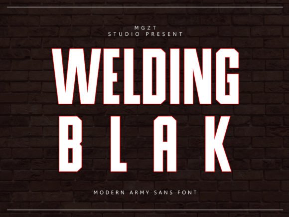 Welding Blak: A Bold Display Font for Modern Web Design