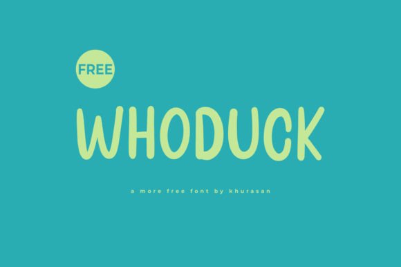 Whoduck: A Modern Font for Bold Editorial Design