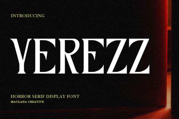 Yerezz: A Stylish Serif Font for Modern Web Design
